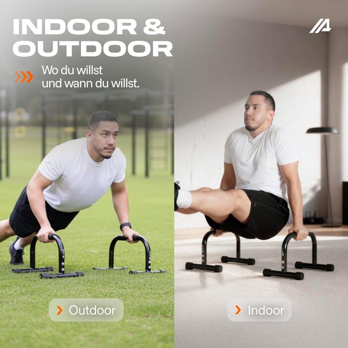 Сталеві паралети Parex, ручки для віджимань, що не ковзають та не піддаються впливу суглобів, обладнання для калістеніки для використання в приміщенні та на вулиці, турніки для віджимань, ідеально підходять для стійки на руках та віджимань, чорні, маленьк