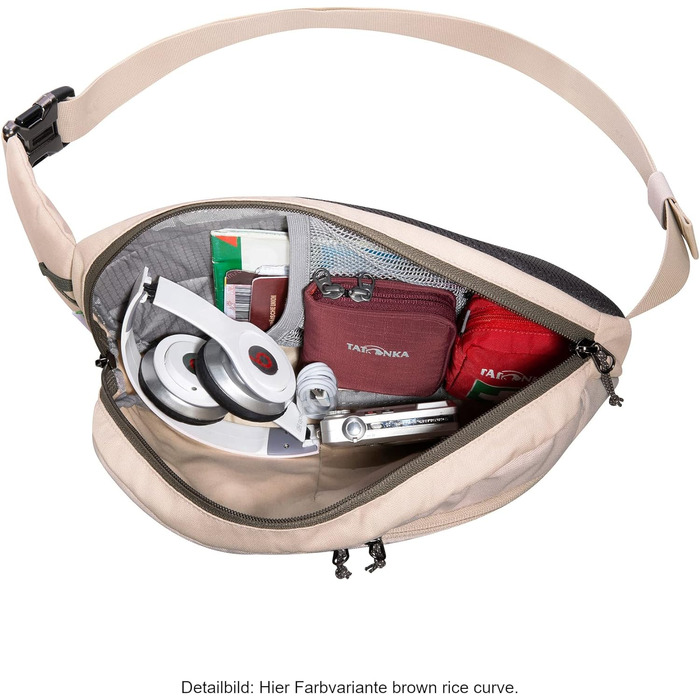 Л) - Стильна сумка на стегно з 3 відділеннями на блискавці з органайзером - Можна також носити як сумку через плече або слінг-рюкз