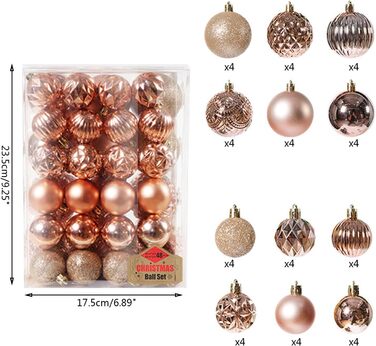 Різдвяні кульоки 48 шт білі BUBEFSKD