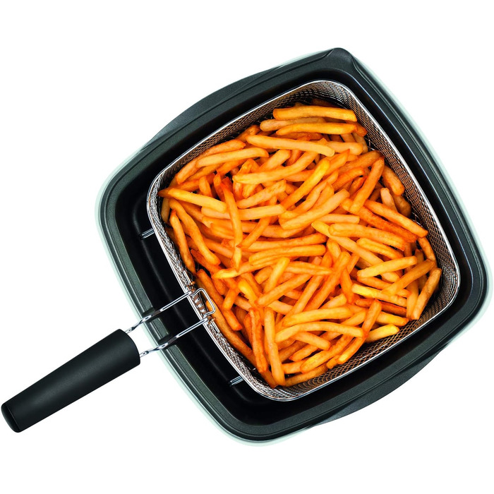 Багатофункціональна фритюрниця Versalio Deluxe 9-в-1 Вантажопідйомність 1,3 кг в т.ч. шпатель Печеня Смаження На повільному вогні Регульована температура Таймер Білий Сингл, 4950