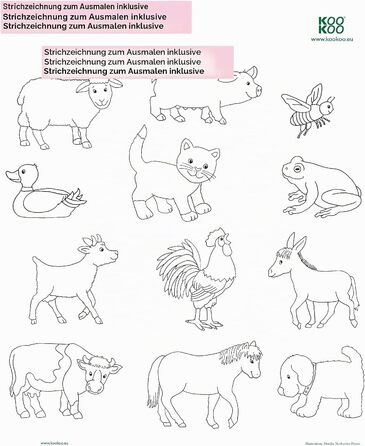 Дитячий годинник KOOKOO KW4000 KidsWorld (жовтий), Ферма з 12 реальними звуками тварин, кварцовий механізм, 34 см