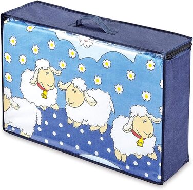 Складаний матрац для подорожнього ліжечка Bambini, 120x60 см, малюнок овечки