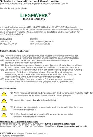 Дерев&39яне ліжко, підняте ліжко, ліжко для людей похилого віку, 120x200 см, ліжко з масиву дерева, дерево 120 масив (120 см x 200 см, висота ліжка 55 см) 120 см x 200 см висота ліжка 55 см
