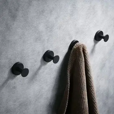 Гачок настінний Vialex B0BKG7TXF1 5 см, чорний