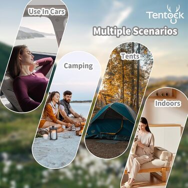 Зимове пончо Tentock унісекс з капюшоном, тепла ковдра, пуловер з капюшоном, надлегкий спальний мішок, водонепроникний, невелика ковдра для кемпінгу та походів на свіжому повітрі, сірий