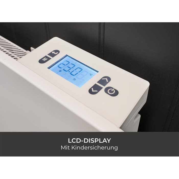 Електричний радіатор Adam Solis з керамічним сердечником потужністю 2000 Вт білого кольору