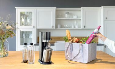 Скляна пляшка SodaStream 1 л, підходить для SodaStream DUO & E-DUO, 1 упаковка, прозора