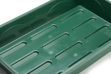 Закрита теплиця середнього розміру з кришкою, що не б&39ється, для пророщування насіння та росту рослин - 38 x 24 x 18 сантиметрів - зелений, 50031/P