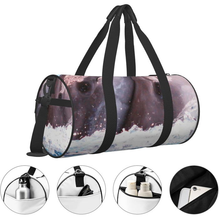 Дорожня сумка Подвійні дельфіни у воді, спортивна сумка для чоловіків та жінок, сумка-мішок, спортивна дорожня сумка