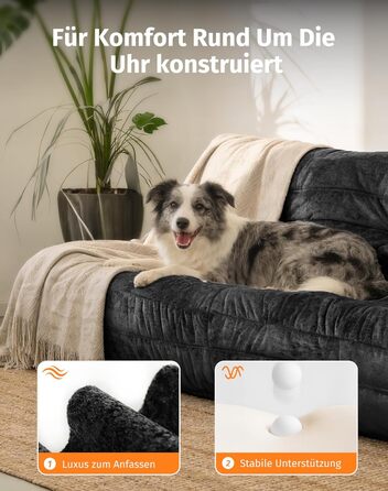 Диван з пінопласту без кісток зручний підлоговий диван з ергономічним дизайном, не потребує складання, диван-мішок для вітальні, спальні, квартири, ігрової кімнати та офісу, чорний двомісний