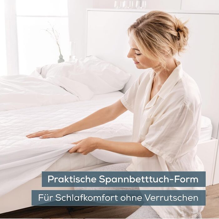 Підогріта підковдра Beurer UB 74, електрична нагрівальна ковдра з автоматичним вимкненням та захистом від перегріву, нагрівальна ковдра у формі практичного простирадла на резинці з 3 температурними режимами, яку можна прати, 200 x 100 см 200 x 100 см прос