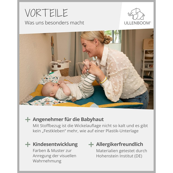 Чохол на пеленальний килимок 75x85 см веселка (Made in EU) - знімний чохол на пеленальний килимок 85x75, дитячий чохол на пеленаль