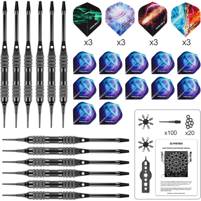 Електронна мішень для дартсу зі світлодіодним підсвічуванням, електричне цифрове табло для дорослих з корпусом з масиву дерева, підходить для стандарту YL