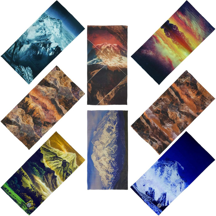 Багатофункціональних хусток для жінок та чоловіків, чорного кольору, 8