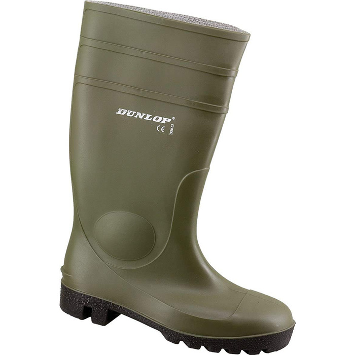 Гумові чоботи Dunlop Protomaster Full Safety, робочі чоботи, гумові чоботи, садові чоботи, розмір 42 EU, оливкові