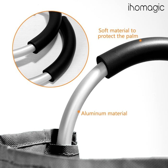 Кошик для білизни з ручками 91L Окремо стоячий кошик для білизни Розбірний, мішок для брудної білизни зі смайликом для брудної біл