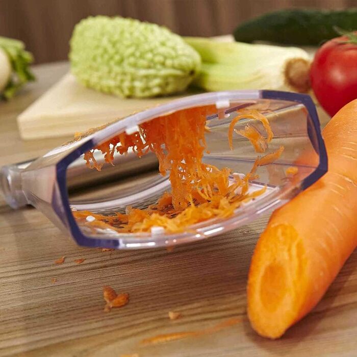 Набір терок для сиру з нержавіючої сталі Glomora з контейнером - цедра лимона для овочів, імбиру та картоплі