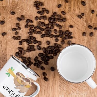 Персоналізована кавова кружка &quotМістер і місіс Панда&quot з мамою-лінивцем - Персоналізовані подарунки, кавова кружка, емальована кружка з принтом, подарунок для доньки, персоналізована кружка, любов, налаштовується