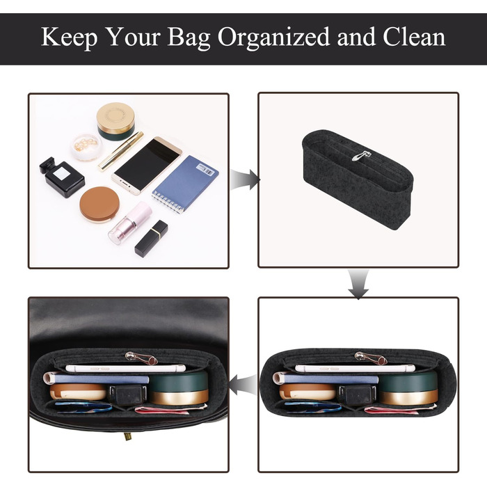 Організатор для гаманця Chispee, повстяна сумка, органайзер, підходить для GG Marmont Matelasse, сумка через плече, зберігання та