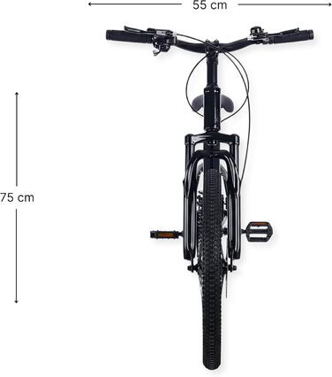 Велосипед Laguna - дитячий гірський велосипед - рама з алюмінієвого сплаву - 20 дюймів - сірий/чорний