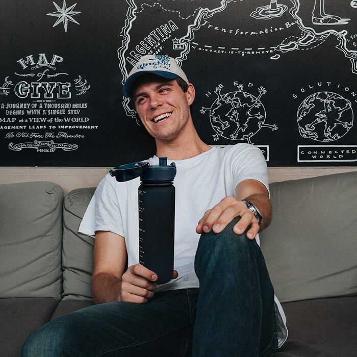 Пляшка для пиття Super Sparrow - Пляшка для води Tritan - 350 мл, 500 мл, 750 мл, 1000 мл - Без вмісту бісфенолу - Ідеальна спорти