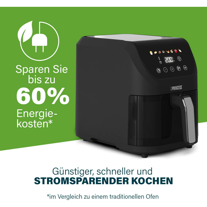 Мультипіч Princess Slim 5 л - 1500 Вт - Компактний дизайн - Без олії - 8 програм приготування - Регульований термостат - Безпечні для посудомийної машини частини - Антипригарне покриття - 01.182240.01.001 КОМПАКТНИЙ, ТОНКИЙ ДИЗАЙН 5 Л