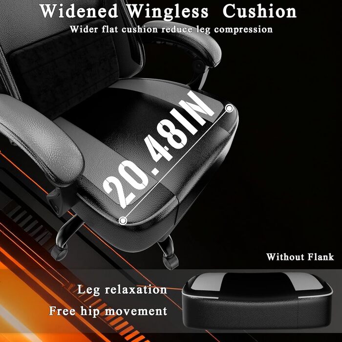 Геймерське крісло вантажопідйомністю 150 кг, офісне крісло з підставкою для ніг, геймерське крісло з регульованою поперековою опорою, геймерське крісло зі штучної шкіри, дитяче геймерське крісло з регульованою висотою, класична сіра модель