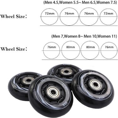 Чорні професійні роликові ковзани унісекс Чоловіки 10, жінки 11