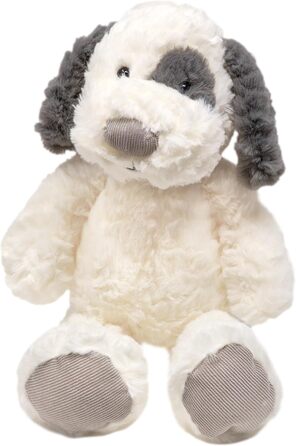 М'яка іграшка Mollis Собака 36 см, біл-сірий