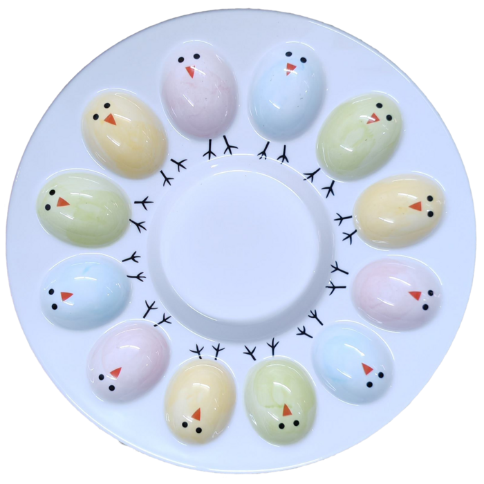 Блюдо для яєць LED Easter Chicken, 12 секцій, 26.5см (7199645)