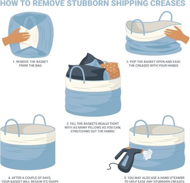 Кошик для зберігання OrganiHaus, кошик для іграшок, тканий бавовняний кошик для білизни з ручками, кошик для рушників для ванної к