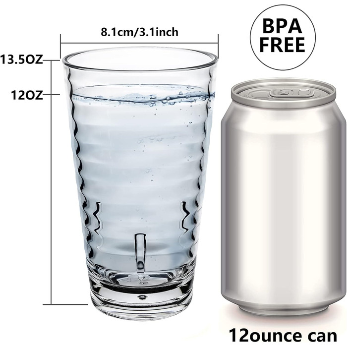 Стакан для пиття ALIMOTA Стакани для кемпінгу, що складаються, набір з 4 шт. - пластикові стакани - міцні, підходять для холодних