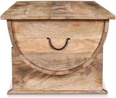 Журнальний столик з масиву мангового дерева 88x50x40 см, приставний столик