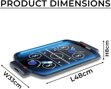 Електронний аркадний аерохокей, настільний аерохокей, світлодіодний чемпіонатний аерохокейний набір, міні-аркадний аерохокейний стіл з 2 шайбами, 2 слайдерами або 1 базовим блоком, аерохокейний стіл