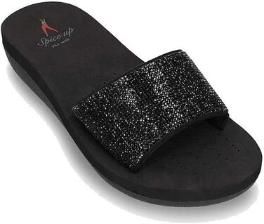 Жіночі шльопанці SPICE UP Fennel SU25015, чорні, розмір 38 EU