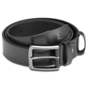 Ремінь чоловічий шкіряний Semi Line Black (P8230-0 M)
