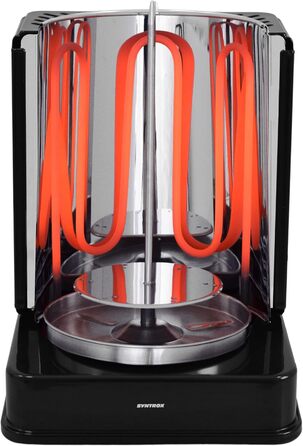 Німеччина Вертикальний гриль Шашличний гриль Гіросгриль Шашлик з м'яса Гриль Курка гриль RED-A-1400W-BLACK-Bilbao