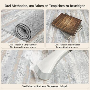 Килимова доріжка для коридору, 80x150 см, легкий кухонний килимок з коротким ворсом, можна прати, нековзка кухонна доріжка, килимок для коридору, бежева килимова доріжка для вітальні, кухні, коридору, входу, балкону, бежево-сіра, 80 x 150 см (прямокутна)