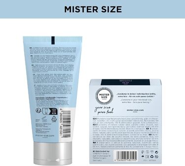 Набір MISTER SIZE 64 мм, 36 презервативів, лубрикант 100 мл