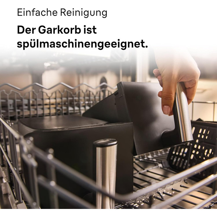 Аерофритюрниця Braun TwinCook 3 TD3030IBK, 2 камери, 8л (4л 4л), 80-200, функція Sync, 8 програм, легке очищення, 2850Вт, чорна