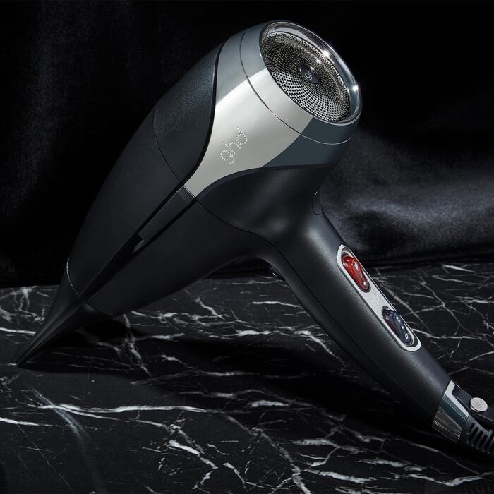 Фен ghd helios швидке сушіння, низький рівень шуму та легка вага, стайлінг Blowout, колір Negro