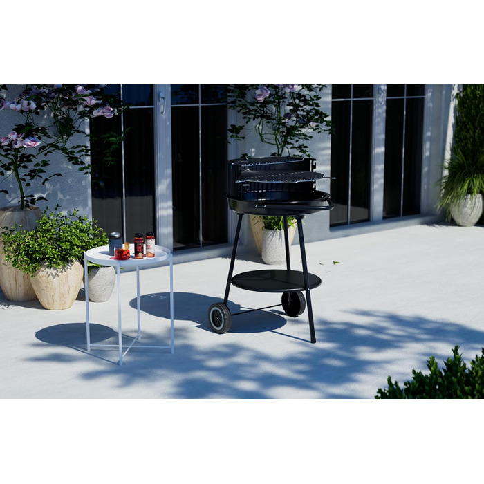 Гриль на вугіллі ACTIVA Johannesburg I Гриль на вугіллі преміум-класу з високоякісною хромованою решіткою I Міцний гриль на вугілл