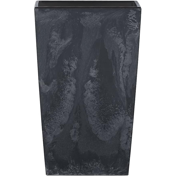 Квітковий горщик Deuba 26 л 50x26,5x26,5 см, імітація бетону, з полицею, для приміщень та вулиці, ящик для квітів, антрацитовий, 26 літрів, антрацитовий