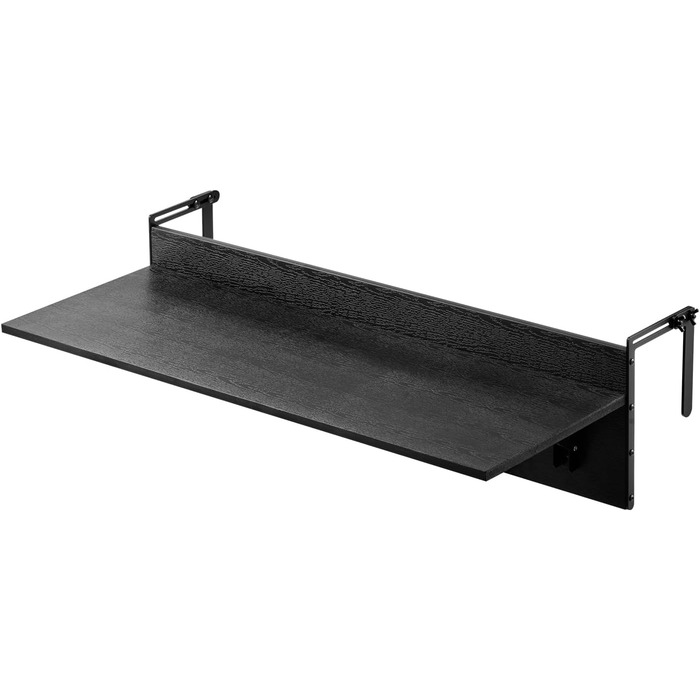 Балконний стіл VEVOR, 800x300 мм, Складаний підвісний балконний стіл, Розкладний стіл для використання на вулиці, Вантажопідйомність 22 кг, Підходить для перил від 25,4 до 109,22 мм, Сервірувальний стіл для тераси та палуби 800 x 450 x 240 мм