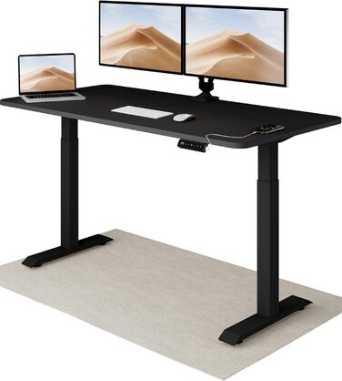 Робочий стіл з електричним регулюванням висоти 160x80 см - Стабільний робочий стіл з електричним регулюванням висоти з сенсорним е