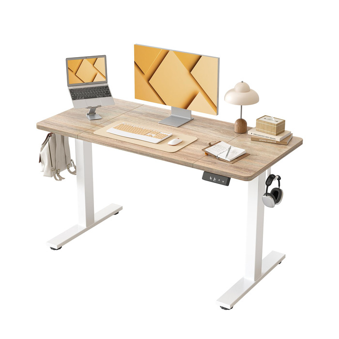 Письмовий стіл з регульованою висотою 12060 см, Електричне регулювання висоти, Стіл для роботи сидячи/стоячи з 2 функціями пам&39яті, Комп&39ютерний стіл, Клен 120 x 60 см Клен