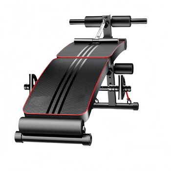 Складана лава для сидіння, багатофункціональна лава з регульованою висотою, з м&39якою пружинною підсилювачем, тренажер для пресу для вправ у тренажерному залі або вдома