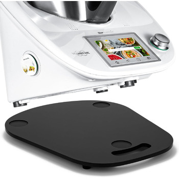 Для розсувної дошки Thermomix TM6 TM5 акрил, розсувна дошка EPULLWUP з ручкою без зусиль переміщення для кухонного комбайна Thermomix Vorwerk TM5 TM6 Аксесуари Pad Board, глянцевий чорний