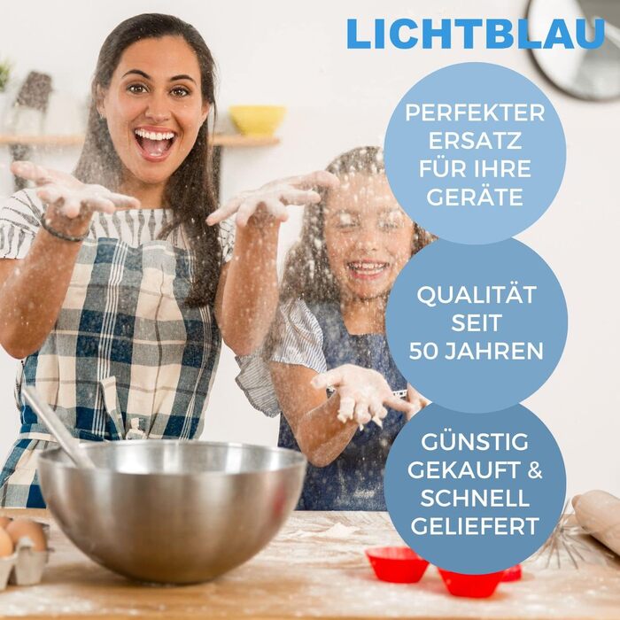 Світло-блакитний вінчик 659889 для кухонного комбайна Bosch I 00659889 змінний вінчик підходить для MUM5 MUMVC MUMVH I Profi Flex Віник з силіконом I Аксесуари Кухонний комбайн Bosch