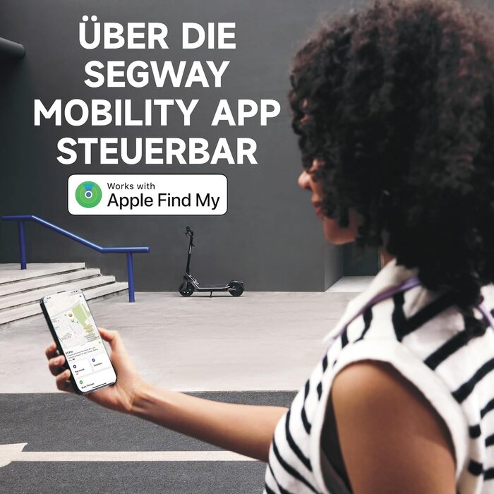 Електросамокат з допуском до експлуатації в Німеччині, запас ходу 55 км в еко-режимі, запас ходу 47 км в спортивному режимі, передня та задня підвіски, двигун потужністю 800 Вт, складається, 17,9 кг, 10-дюймові шини, IPX5, 3 Pro D